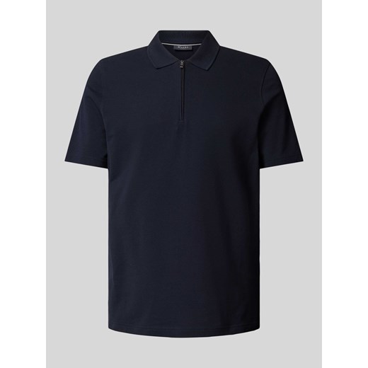 Koszulka polo o kroju regular fit z krótkim zamkiem błyskawicznym ze sklepu Peek&Cloppenburg  w kategorii T-shirty męskie - zdjęcie 171013666