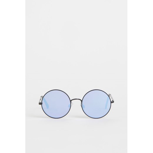H & M - Okrągłe okulary przeciwsłoneczne - Czarny ze sklepu H&M w kategorii Okulary przeciwsłoneczne męskie - zdjęcie 171013736