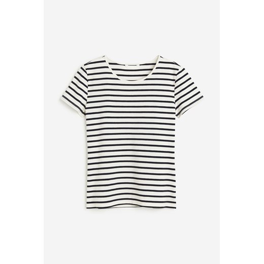 H & M - Bawełniany T-shirt - Biały ze sklepu H&M w kategorii Bluzki damskie - zdjęcie 171013758