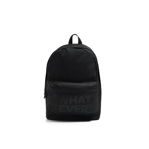 Cropp - Czarny plecak z nadrukiem - czarny ze sklepu Cropp w kategorii Plecaki - zdjęcie 171016777