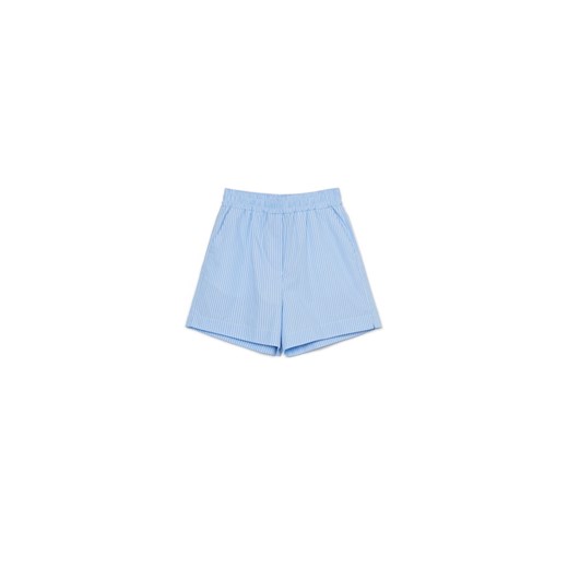 Cropp - Lekkie bawełniane szorty - niebieski ze sklepu Cropp w kategorii Szorty - zdjęcie 171018565