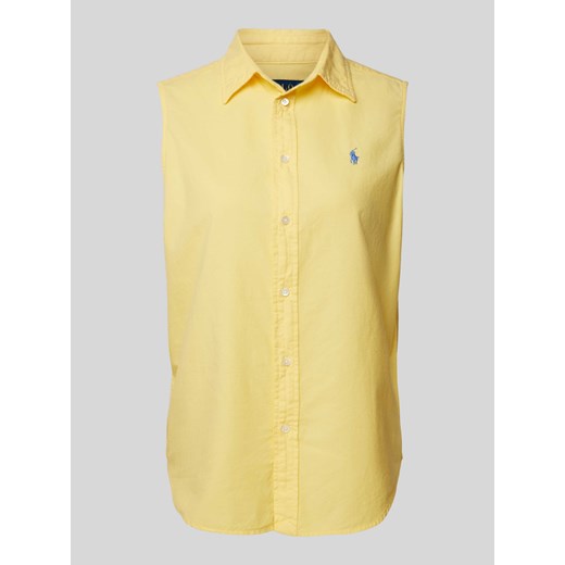 Top bluzkowy z wyhaftowanym logo ze sklepu Peek&Cloppenburg  w kategorii Koszule damskie - zdjęcie 171020655