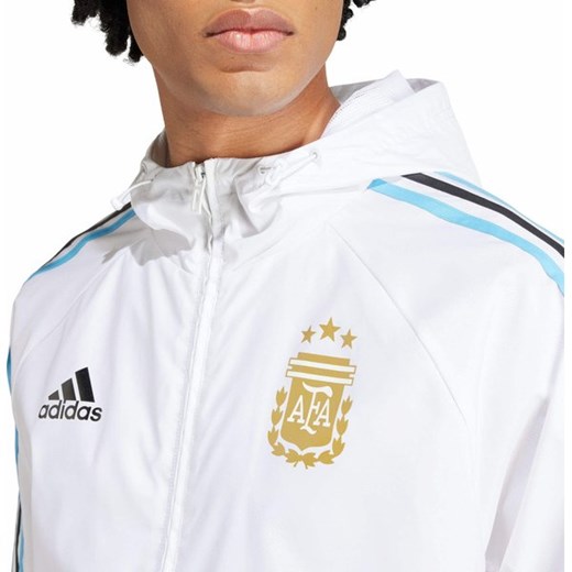Adidas kurtka męska biała w paski 