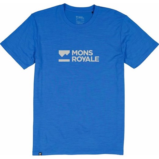 Mons Royale t-shirt męski z tkaniny z krótkim rękawem 