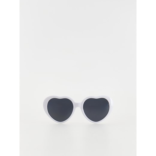Reserved - Okulary przeciwsłoneczne serca - biały ze sklepu Reserved w kategorii Okulary przeciwsłoneczne dziecięce - zdjęcie 171023008