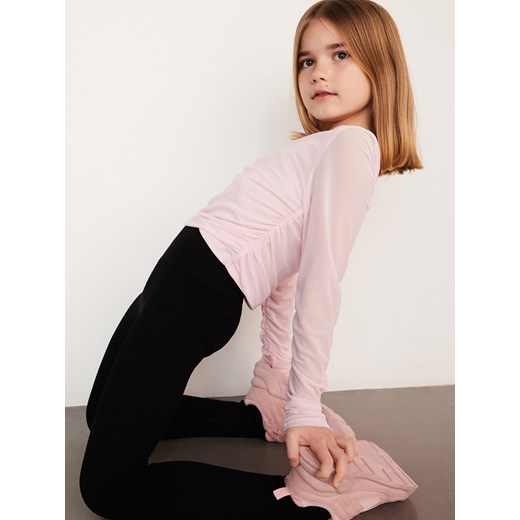 Reserved - Bluzka z marszczeniami - różowy ze sklepu Reserved w kategorii Bluzki dziewczęce - zdjęcie 171023096