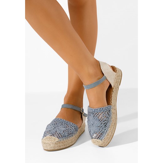 Niebieski espadryle damskie Anlonia ze sklepu Zapatos w kategorii Espadryle damskie - zdjęcie 171023318