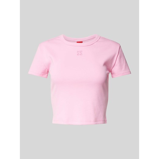 T-shirt krótki z nadrukiem z logo ze sklepu Peek&Cloppenburg  w kategorii Bluzki damskie - zdjęcie 171024865