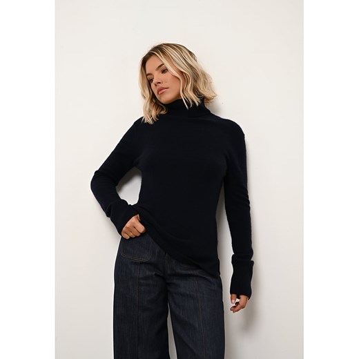 Just Cashmere Kaszmirowy golf &quot;Lexie&quot; w kolorze granatowym ze sklepu Limango Polska w kategorii Swetry damskie - zdjęcie 171026436
