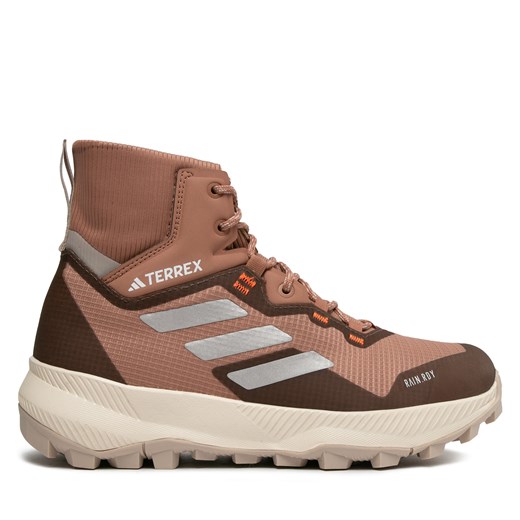 Trekkingi adidas TERREX WMN MID RAIN.RDY Hiking Shoes HQ3557 Brązowy ze sklepu eobuwie.pl w kategorii Buty trekkingowe damskie - zdjęcie 171031486