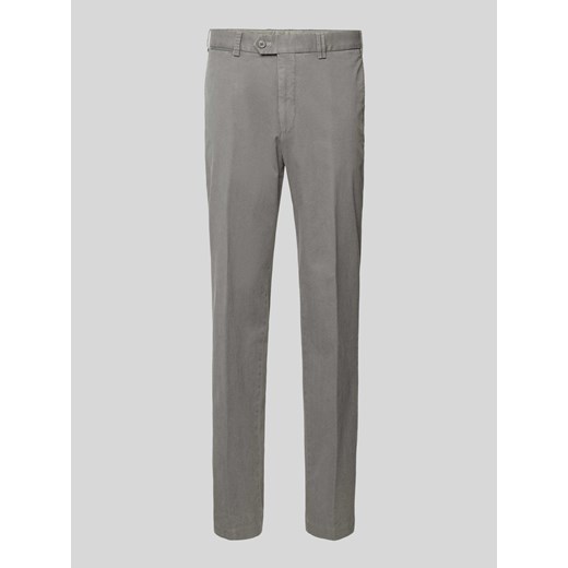 Spodnie o kroju slim fit w kant model ‘Teaker’ ze sklepu Peek&Cloppenburg  w kategorii Spodnie męskie - zdjęcie 171032165
