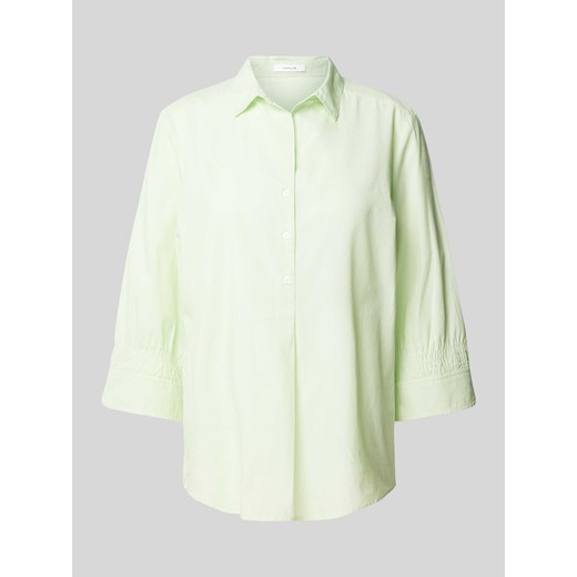 Bluzka z krótką listwą guzikową model ‘Forta’ w kolorze koralowym ze sklepu Peek&Cloppenburg  w kategorii Koszule damskie - zdjęcie 171032286