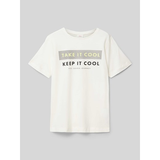 T-shirt z okrągłym dekoltem ze sklepu Peek&Cloppenburg  w kategorii T-shirty chłopięce - zdjęcie 171032458