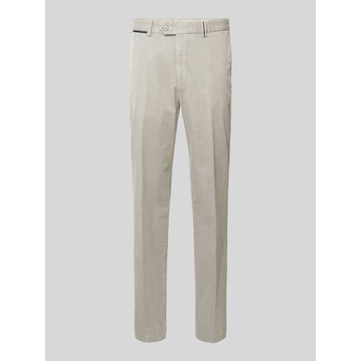Spodnie o kroju slim fit w kant model ‘Teaker’ ze sklepu Peek&Cloppenburg  w kategorii Spodnie męskie - zdjęcie 171032627