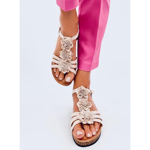 Sandały damskie na lato eleganckie na platformie z zamszu 