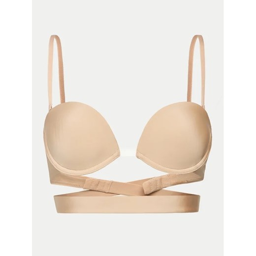 Wonderbra Biustonosz push-up WB008144 Beżowy Wonderbra 85B okazja MODIVO