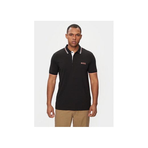 Boss Polo Paddy Pro 50469102 Czarny Regular Fit ze sklepu MODIVO w kategorii T-shirty męskie - zdjęcie 171035425