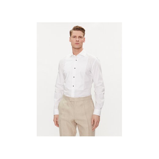 Boss Koszula H-Hank 50512922 Biały Slim Fit ze sklepu MODIVO w kategorii Koszule męskie - zdjęcie 171036628