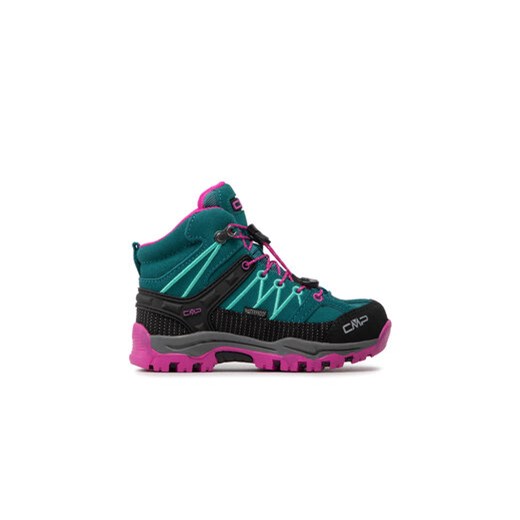 CMP Trekkingi Kids Rigel Mid Trekking Shoes Wp 3Q12944 Zielony ze sklepu MODIVO w kategorii Buty trekkingowe dziecięce - zdjęcie 171036656