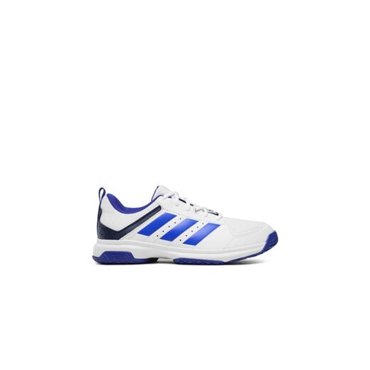 adidas Buty Ligra 7 Indoor Shoes HQ3516 Biały ze sklepu MODIVO w kategorii Buty sportowe męskie - zdjęcie 171037248