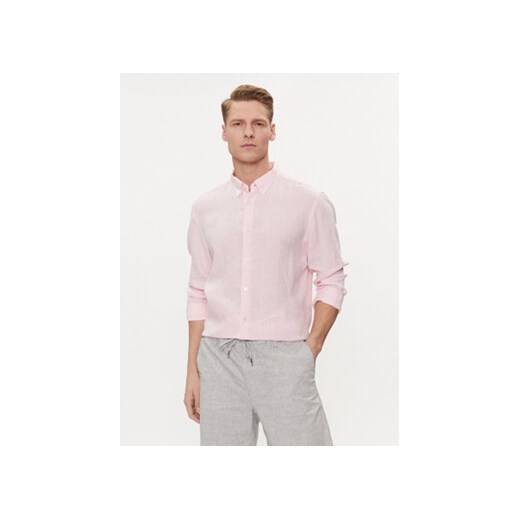 Boss Koszula S-Liam 50513849 Różowy Regular Fit ze sklepu MODIVO w kategorii Koszule męskie - zdjęcie 171037319