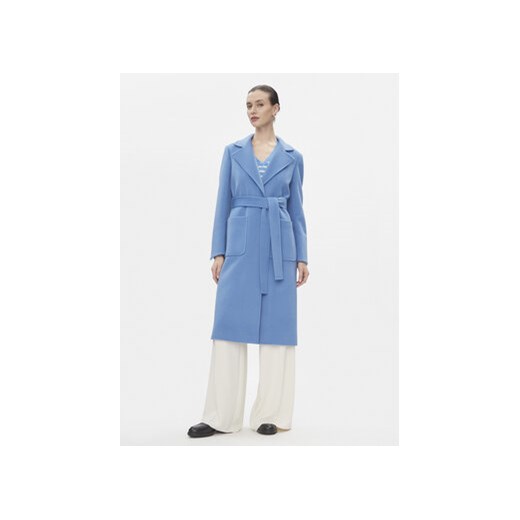 MAX&Co. Płaszcz wełniany Runaway1 Niebieski Regular Fit ze sklepu MODIVO w kategorii Płaszcze damskie - zdjęcie 171037766