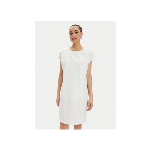 Liu Jo Sukienka codzienna TA4173 FS090 Biały Regular Fit ze sklepu MODIVO w kategorii Sukienki - zdjęcie 171038167