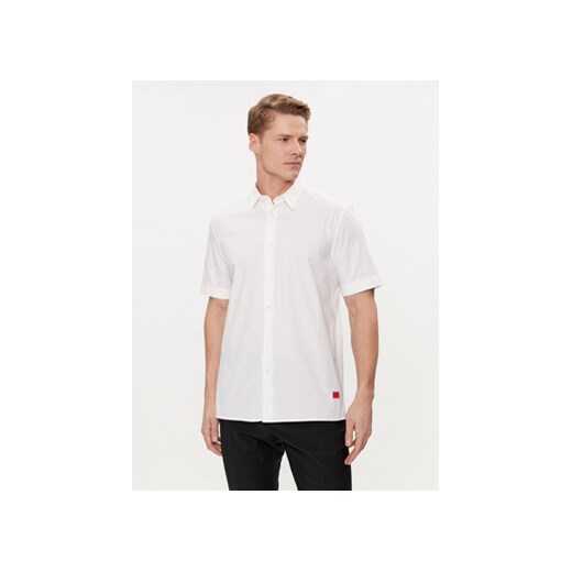 Hugo Koszula Ebor 50475668 Biały Relaxed Fit ze sklepu MODIVO w kategorii Koszule męskie - zdjęcie 171038446