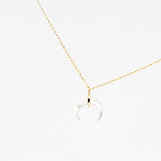 choker złoty księżyc z masy perłowej ze sklepu ANIA KRUK w kategorii Naszyjniki - zdjęcie 171039907