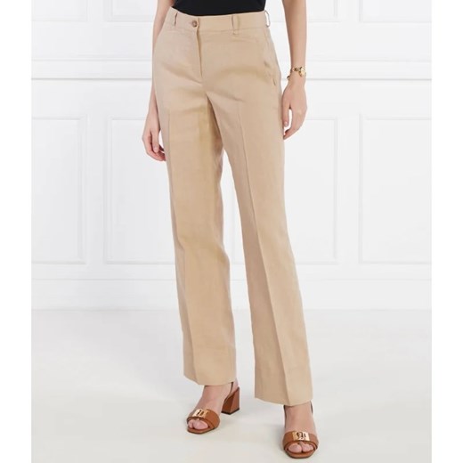 RIANI Lniane spodnie | flare fit ze sklepu Gomez Fashion Store w kategorii Spodnie damskie - zdjęcie 171040827