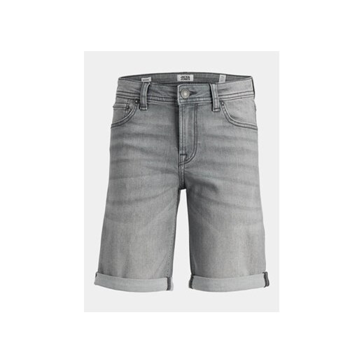 Jack&Jones Junior Szorty jeansowe Rick 12249173 Szary Regular Fit ze sklepu MODIVO w kategorii Spodenki chłopięce - zdjęcie 171041559