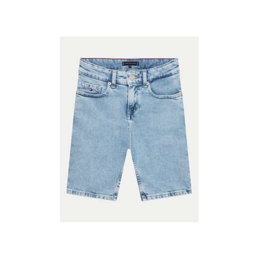 Tommy Hilfiger Szorty jeansowe Scanton KB0KB08988 D Niebieski Regular Fit ze sklepu MODIVO w kategorii Spodenki chłopięce - zdjęcie 171041679