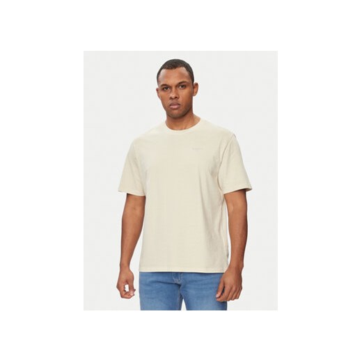 Pepe Jeans T-Shirt Jacko PM508664 Beżowy Regular Fit ze sklepu MODIVO w kategorii T-shirty męskie - zdjęcie 171041808