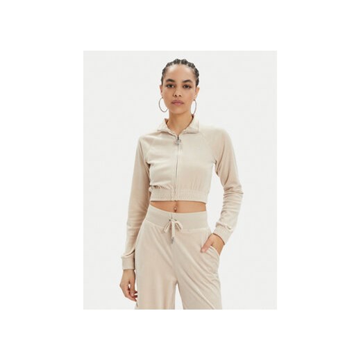 Juicy Couture Bluza Tasha JCWCT24306 Beżowy Slim Fit ze sklepu MODIVO w kategorii Bluzy damskie - zdjęcie 171041845