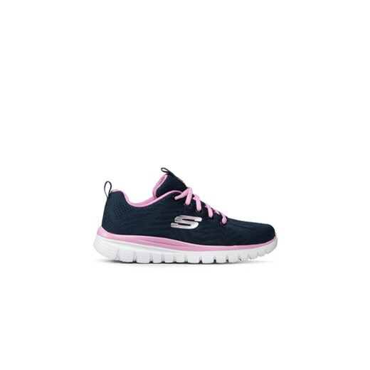 Skechers Sneakersy Gel Connected 12615/NVPK Granatowy ze sklepu MODIVO w kategorii Buty sportowe damskie - zdjęcie 171041849