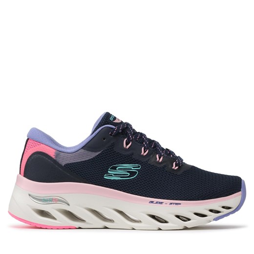 Sneakersy Skechers Hghlighter 149871/NVMT Granatowy ze sklepu eobuwie.pl w kategorii Buty sportowe damskie - zdjęcie 171043048