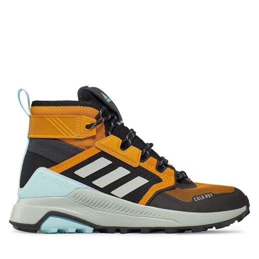 Trekkingi adidas Terrex Trail Maker Mid COLD.RDY Hiking Shoes IG7538 Żółty ze sklepu eobuwie.pl w kategorii Buty trekkingowe damskie - zdjęcie 171043525