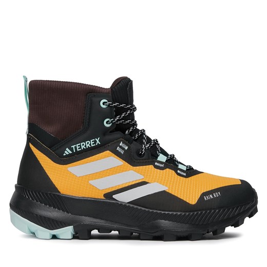 Trekkingi adidas Terrex Wmn Mid RAIN.RDY Hiking Shoes IF4930 Żółty ze sklepu eobuwie.pl w kategorii Buty trekkingowe damskie - zdjęcie 171045236