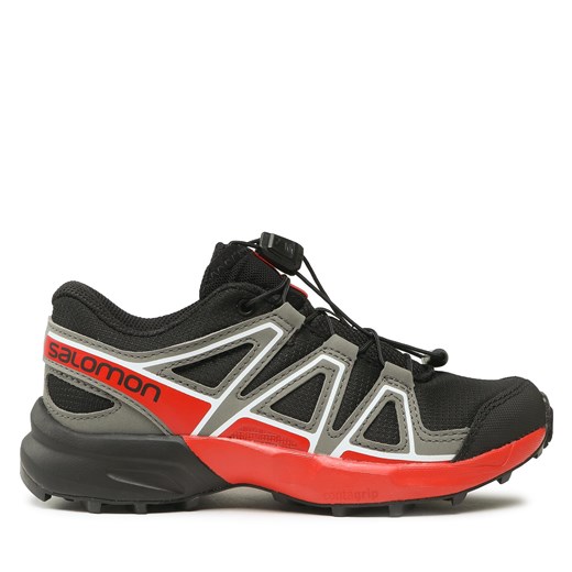 Buty do biegania Salomon Speedcross L47279200 Czarny ze sklepu eobuwie.pl w kategorii Buty trekkingowe dziecięce - zdjęcie 171045495