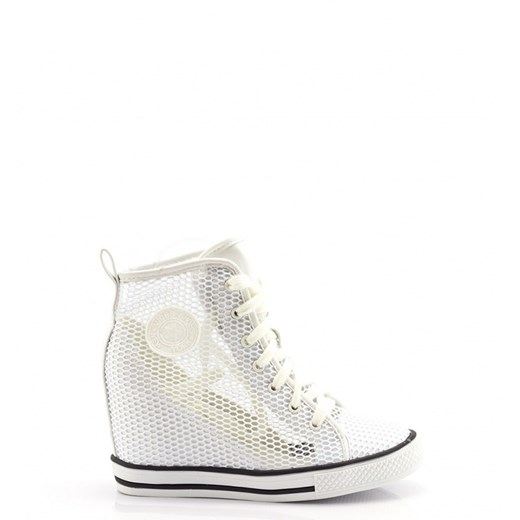 Białe Sneakersy White Sneakers Giovanna born2be-pl  na platformie