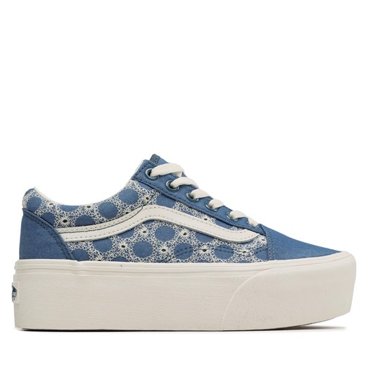 Tenisówki Vans Old Skool Stac VN0A7Q5MBLU1 Denim Mix Blue ze sklepu eobuwie.pl w kategorii Trampki damskie - zdjęcie 171146429