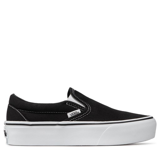 Tenisówki Vans Classic Slip-On P VN00018EBLK Czarny ze sklepu eobuwie.pl w kategorii Trampki damskie - zdjęcie 171146635