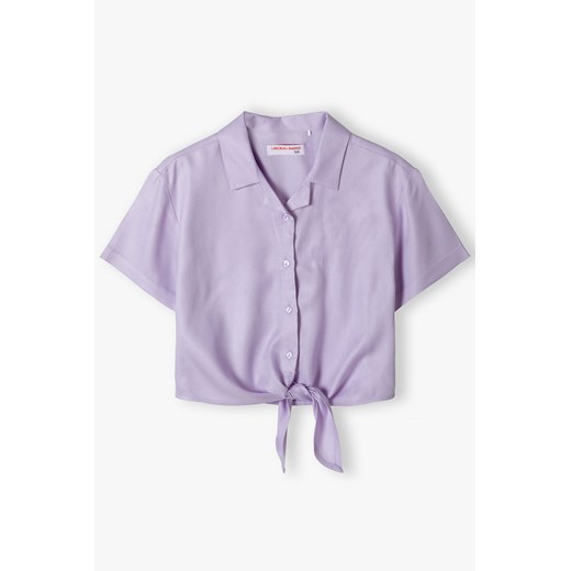 Fioletowa koszula dla dziewczynki - Lincoln&Sharks ze sklepu 5.10.15 w kategorii Koszule dziewczęce - zdjęcie 171146745