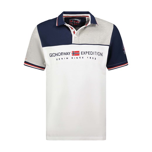 Geographical Norway Koszulka polo &quot;Kondo&quot; w kolorze białym ze sklepu Limango Polska w kategorii T-shirty męskie - zdjęcie 171147307