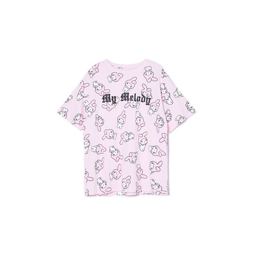 Cropp - Różowy T-shirt My Melody - różowy ze sklepu Cropp w kategorii Bluzki damskie - zdjęcie 171147927