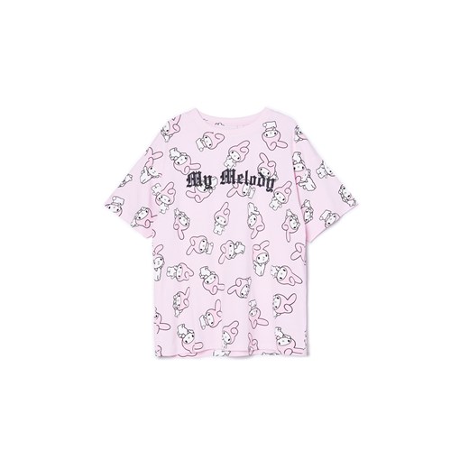 Cropp - Różowy T-shirt My Melody - różowy ze sklepu Cropp w kategorii Bluzki damskie - zdjęcie 171147927