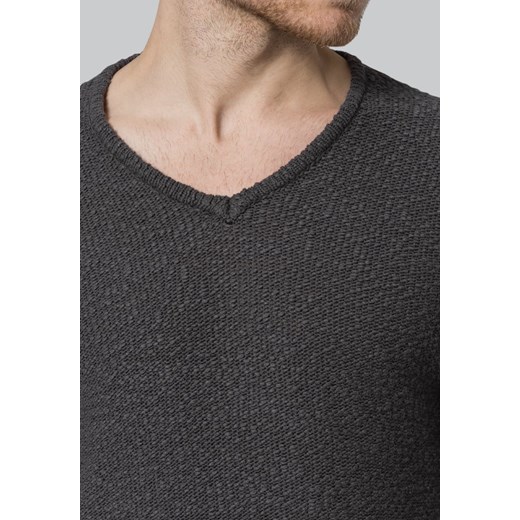 Tailored Originals KEAL Sweter grey zalando  bez wzorów/nadruków
