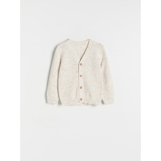 Reserved - Melanżowy kardigan - złamana biel ze sklepu Reserved w kategorii Swetry dziewczęce - zdjęcie 171148755