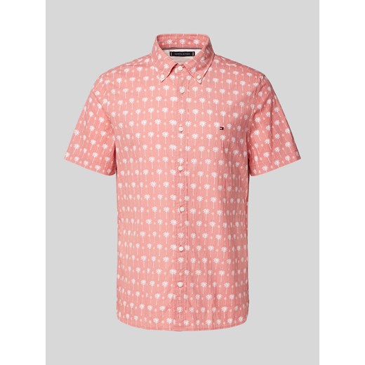 Koszula casualowa o kroju slim fit we wzory na całej powierzchni ze sklepu Peek&Cloppenburg  w kategorii Koszule męskie - zdjęcie 171149458