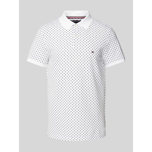 Koszulka polo o kroju slim fit z wyhaftowanymi logo model ‘FLAG CUFF’ ze sklepu Peek&Cloppenburg  w kategorii T-shirty męskie - zdjęcie 171149506